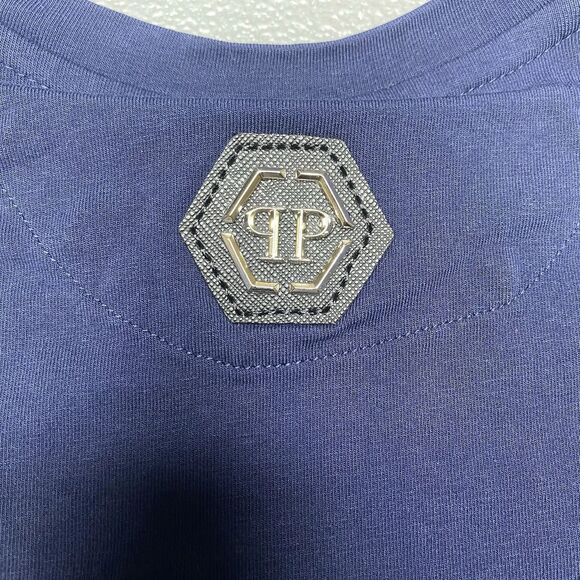 Philipp Plein T-shirt Blue Rhinestone Tiger Boys Size 2 Years 2T 12-24 Months - Picture 12 of 12